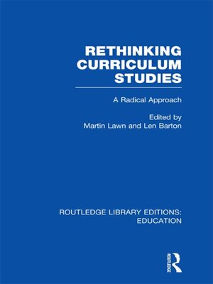 cover image of Rethinking Curriculum Studies